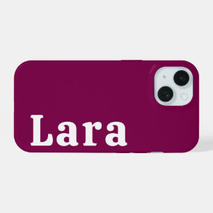 Personalisierter Name Stylisch Moderne Minimale Mo iPhone 15 Hülle