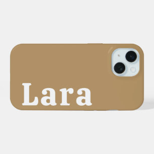 Personalisierter Name Stylisch Moderne Minimale Mo iPhone 15 Hülle
