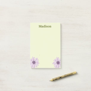 PERSONALISIERTER NAME STYLISCHES MODERNES BÜRO SCH POST-IT KLEBEZETTEL