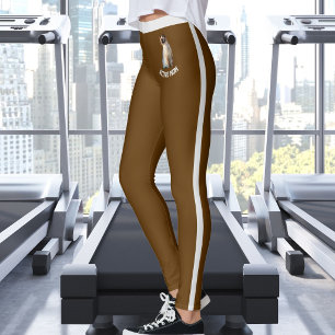 Personalisierter Name Süße Siamkatze Haustier Foto Leggings