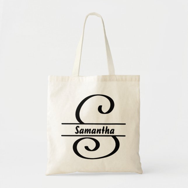 personalisierter Name Tasche, Sonderbrief S Gesche Tragetasche (Vorne)