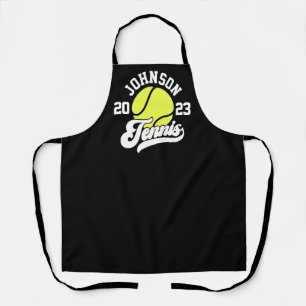 Personalisierter NAME Tennisspieler Schläger Ballp Schürze