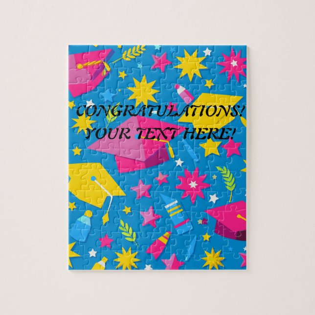 Personalisierter Name Text Eindeutiger Abschluss G Puzzle (Vertikal)