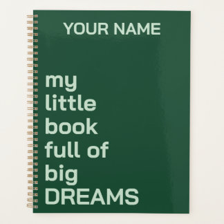 PERSONALISIERTER NAME TEXT EINFACH STYLISCH TÄGLIC PLANER