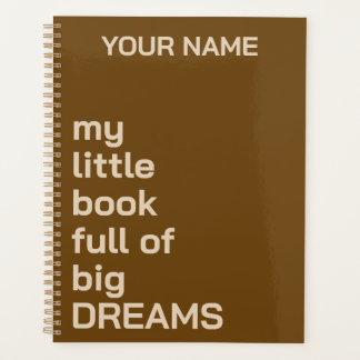 PERSONALISIERTER NAME TEXT EINFACH STYLISCH TÄGLIC PLANER