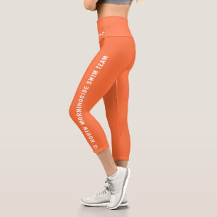 Personalisierter Name-Text-Logo Capri Leggings