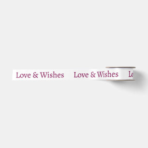 PERSONALISIERTER NAME & TEXT STYLISCH MODERN EINFA SATINBAND