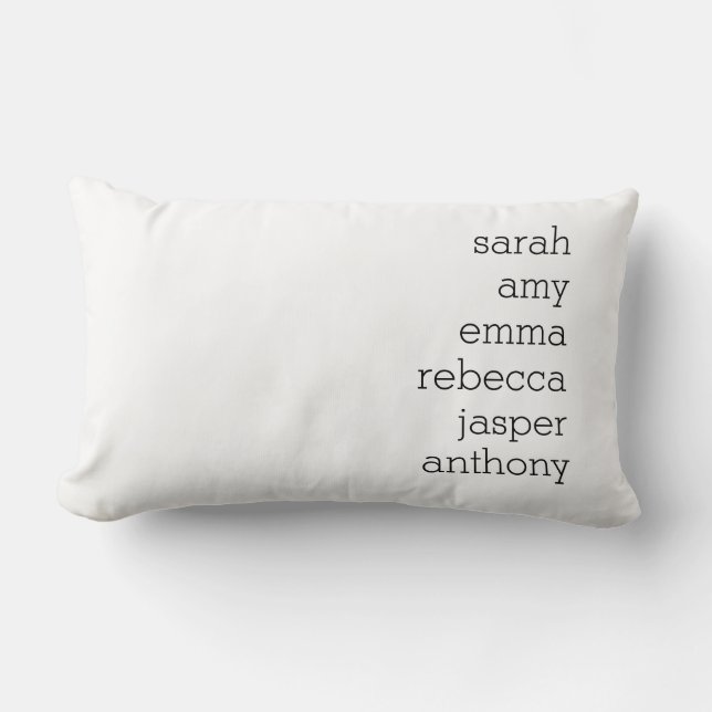 Personalisierter Name Throw Kissen , Anpassen (Vorderseite)