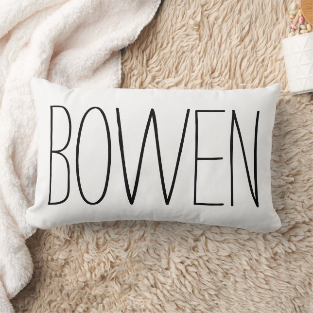 Personalisierter Name Throw Pillow Lendenkissen (Decke)