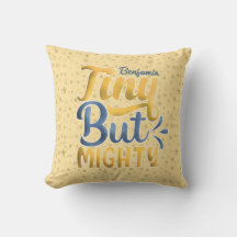 Personalisierter NAME Tiny aber Mighty Yellow Star