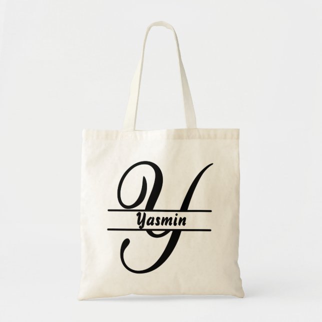 personalisierter Name Totbeutel, Sonderbrief Y Ges Tragetasche (Vorne)