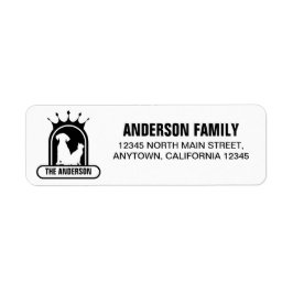 Personalisierter Name und Adresse Katze und Hund 