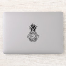 Personalisierter Name und Ananas Notebook