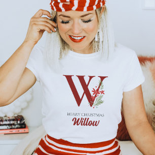 Personalisierter Name und Anfangsbuchstabe T-Shirt