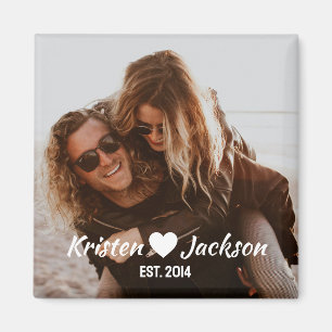 Personalisierter Name und Datum Einfache Darstellu Magnet