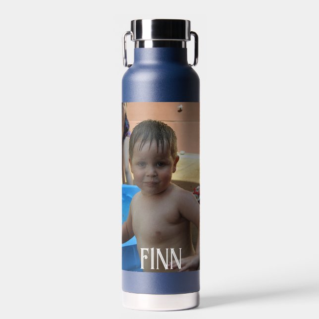 Personalisierter Name und Foto Trinkflasche (Vorne)