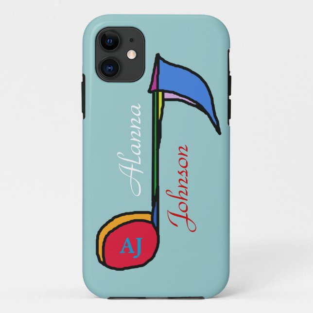 personalisierter Name und Initialen Case-Mate iPhone Hülle (Rückseite)