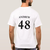 Personalisierter Name und Jersey-Nummer