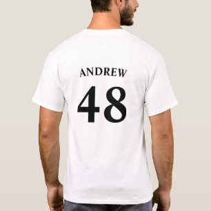 Personalisierter Name und Jersey-Nummer T-Shirt