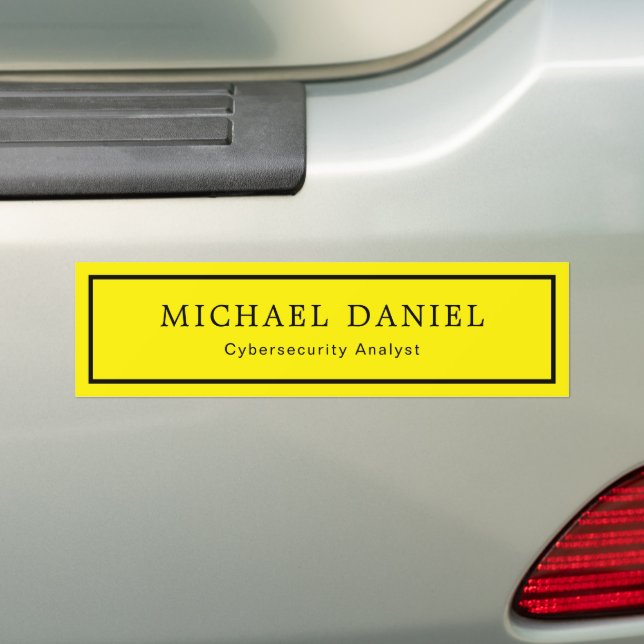 Personalisierter Name und Jobtitel individuell Autoaufkleber (Auf Auto)