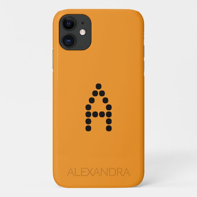 Personalisierter Name und Monogram-Smart-Schriftar Case-Mate iPhone Hülle (Rückseite)