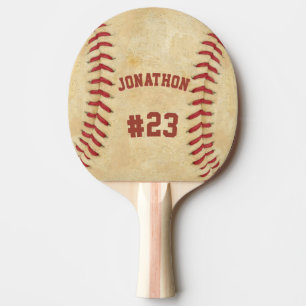 Personalisierter Name und Nummer Baseball Tischtennis Schläger