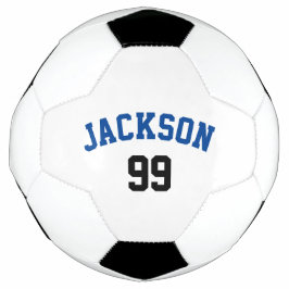 Personalisierter Name und Nummer Minimalistisch Fußball