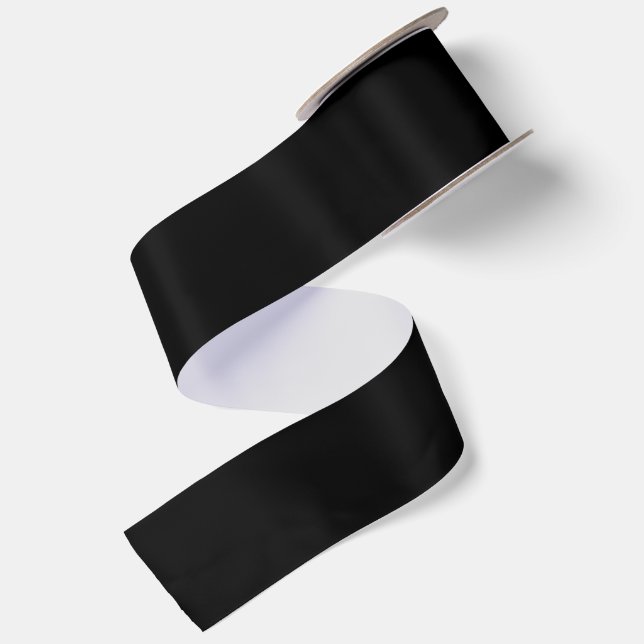 PERSONALISIERTER NAME UND TEXT SCHWARZ SATINBAND (Rückseite)