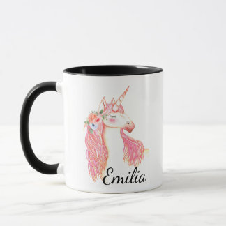 Personalisierter Name Unicorn Tasse