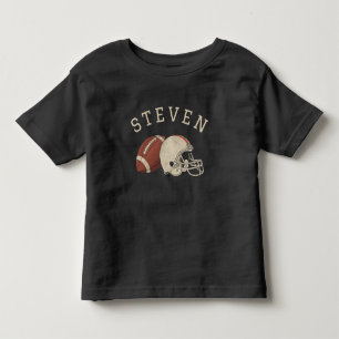 Personalisierter Name Vintag American Football Gam Kleinkind T-shirt
