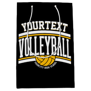 Personalisierter NAME Volleyballspieler Schulteam  Mittlere Geschenktüte