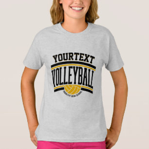 Personalisierter NAME Volleyballspieler Schulteam T-Shirt