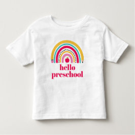 Personalisierter Name von School Rainbow zurück zu Kleinkind T-shirt