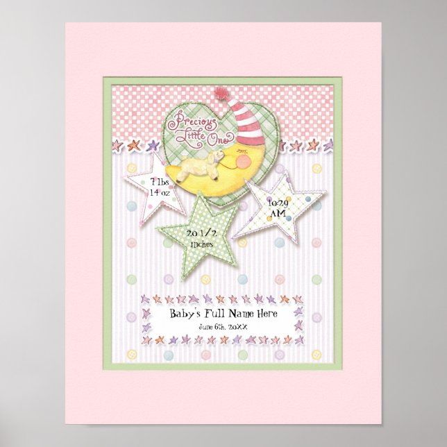 Personalisierter Name Wall Kinderzimmer Kunst für  Poster (Vorne)