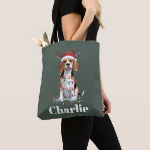 Personalisierter Name Weihnachten Beagle Hundelieb