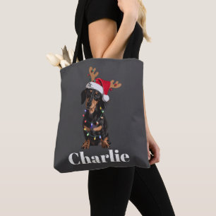 Personalisierter Name Weihnachten Dachshund Hundel
