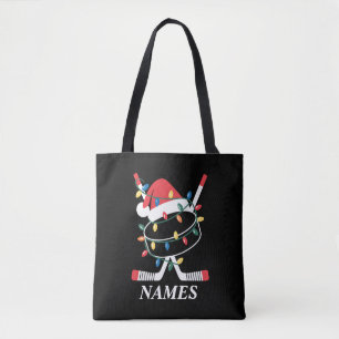 Personalisierter Name Weihnachten Hockey Xmas Sant