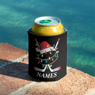 Personalisierter Name Weihnachten Hockey Xmas Sant Dosenkühler