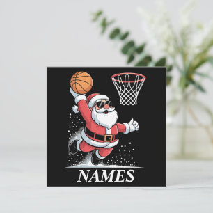 Personalisierter Name Weihnachten Santa Dunking Ba