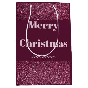 Personalisierter Name Weihnachtsgeschenk Tasche Mittlere Geschenktüte