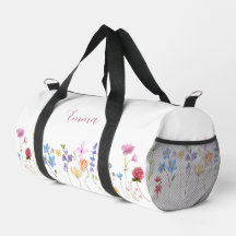 Personalisierter Name Wildblumen Muster Elegant