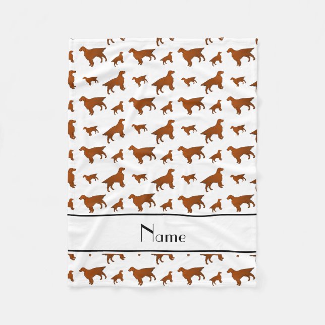 Personalisierter Name: Wildhunde Fleecedecke (Vorderseite)