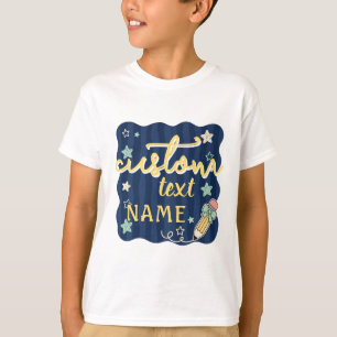 Personalisierter Name Zurück zur Schule Klasse T-Shirt