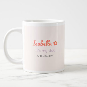 Personalisierter Namens Geburtstag Kaffeebecher fü Jumbo-Tasse