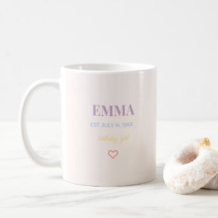 Personalisierter Namens Geburtstags Kaffeebecher   Kaffeetasse
