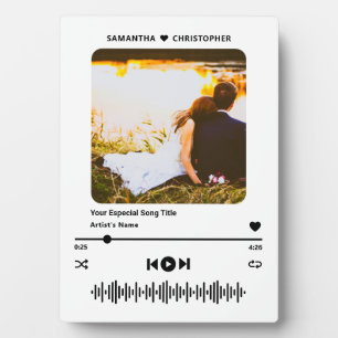 Personalisierter Namens-Special-Song-Musik-Player- Fotoplatte
