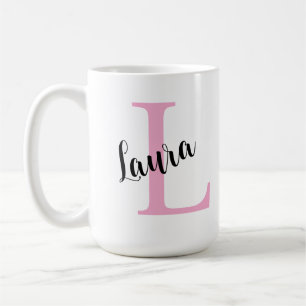 Personalisierter Namensbecher mit Initialen, benut Kaffeetasse