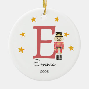 Personalisierter Namensbuchstaben-Schmuck, Nusskna Keramik Ornament
