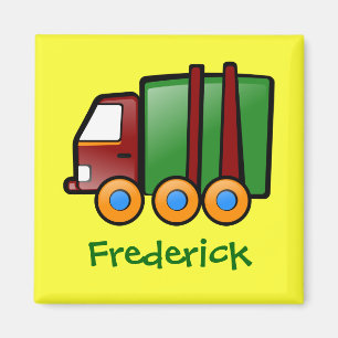 Personalisierter NamensCartoon-LKW Magnet