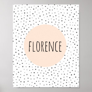 Personalisierter Namensdruck - Kinderzimmer - Wand Poster